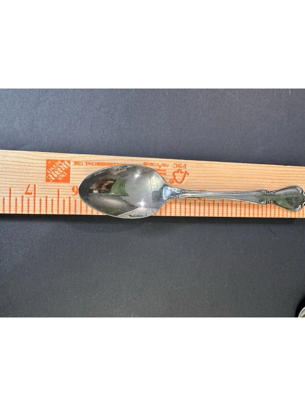 CHATEAU Oneidacraft Deluxe Stainless Steel 3 roses  7 Teaspoons set 6